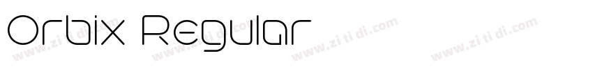Orbix Regular字体转换 Orbix Regular字体转换